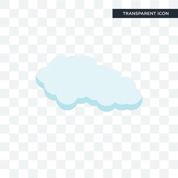 Cloude vector icono aislado sobre fondo transparente, Cloude lo — Archivo Imágenes Vectoriales