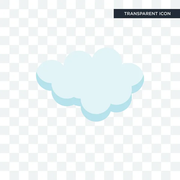 Cloude vector icono aislado sobre fondo transparente, Cloude lo — Archivo Imágenes Vectoriales