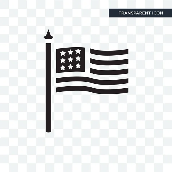 フラグ ベクトル旗ロゴ開発、透明な背景に分離されたアイコン — ストックベクタ