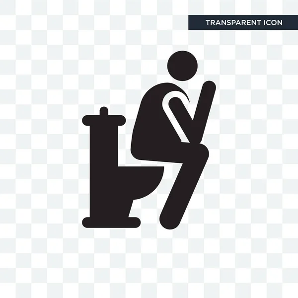 透明な背景、トイレに分離されたトイレ ベクトル アイコン — ストックベクタ