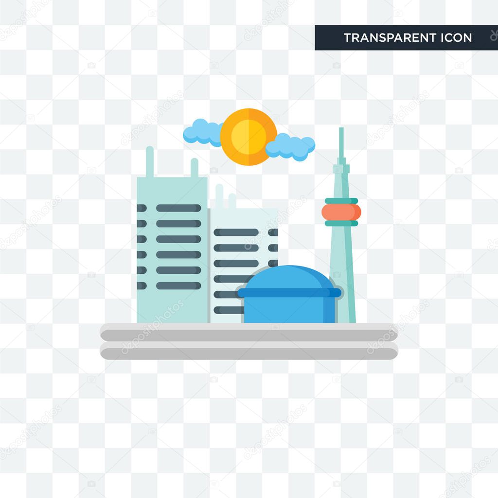 Toronto vector icon isolated on transparent background, Toronto logo concept