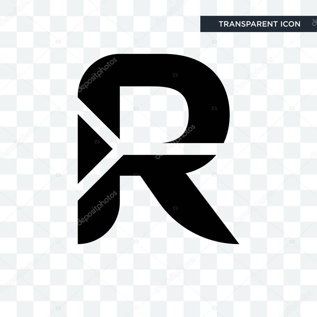 South african rand vector icon isolated on transparent background, south african rand logo concept