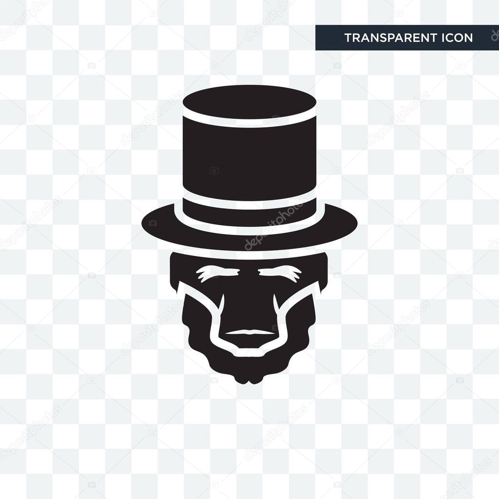 Lincoln vector icon isolated on transparent background, Lincoln logo concept