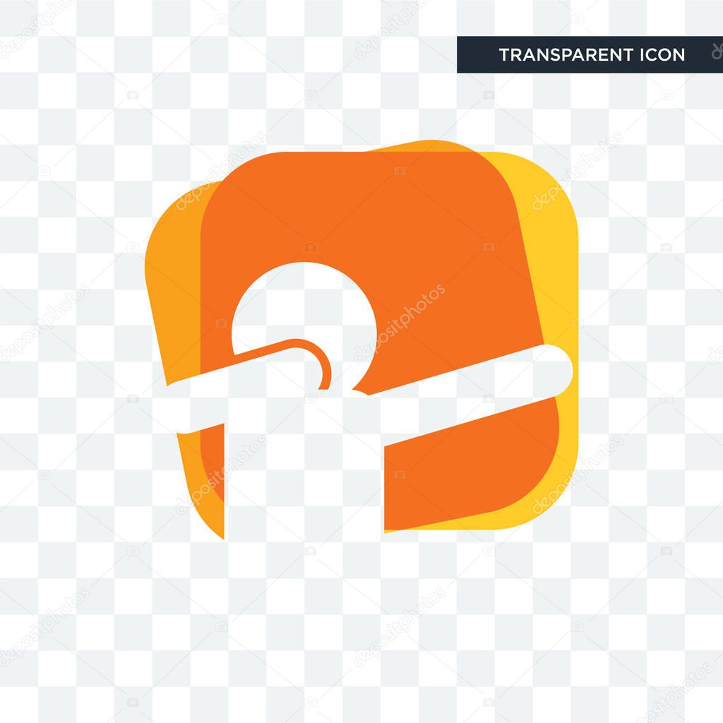 Dab vector icon isolated on transparent background, dab logo concept