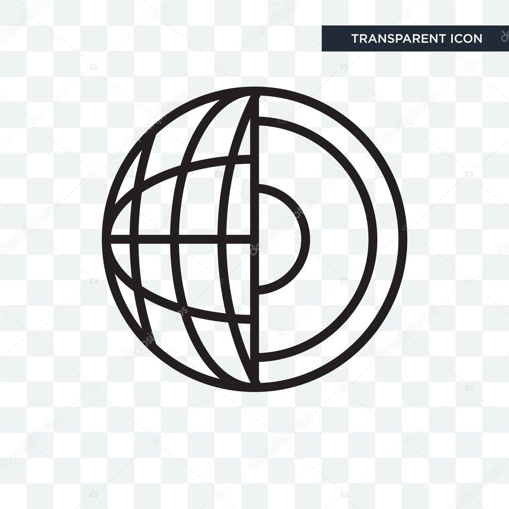 Geology vector icon isolated on transparent background, Geology logo concept