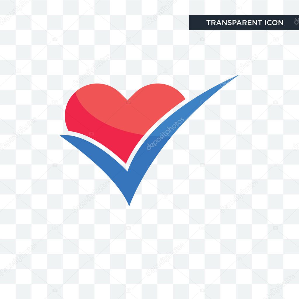 Healthier choice vector icon isolated on transparent background, healthier choice logo concept