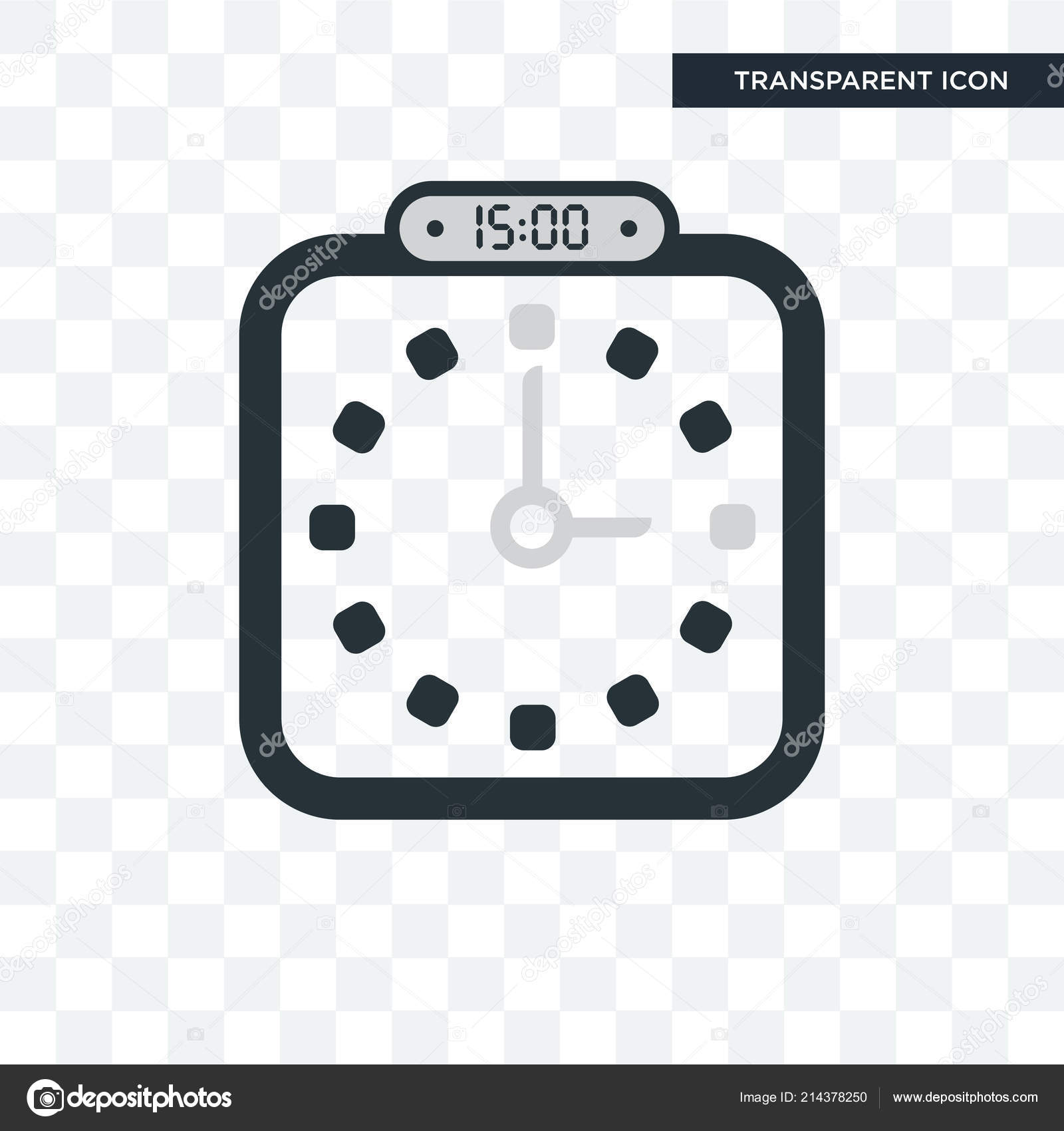 The 1500 3 Pm Vector Icon Isolated On Transparent