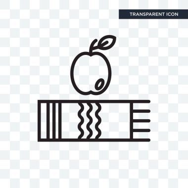 Saydam arka plan üzerinde eşarp logo izole eşarp vektör simgesi