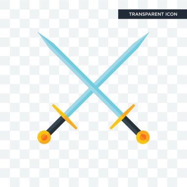 Saydam arka plan üzerinde Excali izole Excalibur vektör simgesi