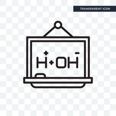 Saydam arka plan üzerinde Blackboard logo tasarımı izole blackboard vektör simgesi