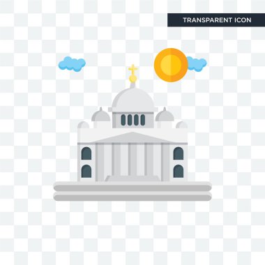 Saydam arka plan üzerinde Vatikan izole Vaticano vektör simgesi