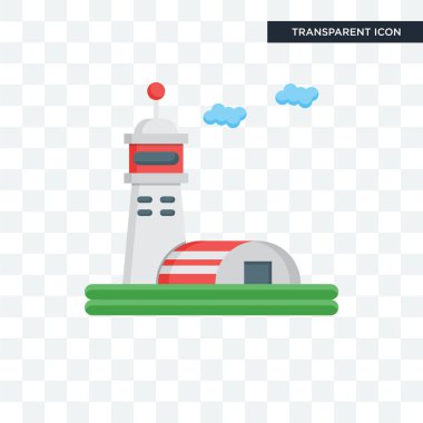 Saydam arka plan üzerinde Hangar lo izole hangar vektör simgesi