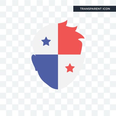 Saydam arka plan üzerinde Panama lo izole Panama vektör simgesi
