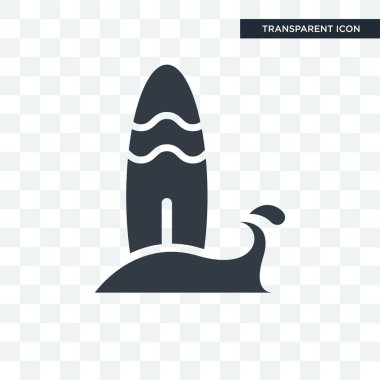 Saydam arka plan üzerinde Surf logosu d izole internet vektör simge