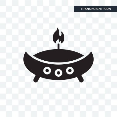 Saydam arka plan üzerinde Aro izole aromaterapi vektör simgesi