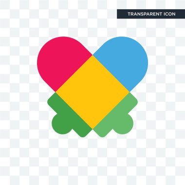 saydam arka plan üzerinde otizm lo izole otizm vektör simgesi