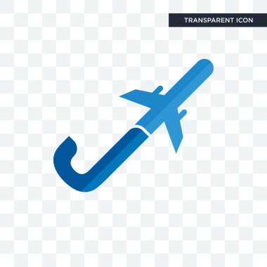 saydam arka plan üzerinde p izole pilot uçan j vektör simgesi