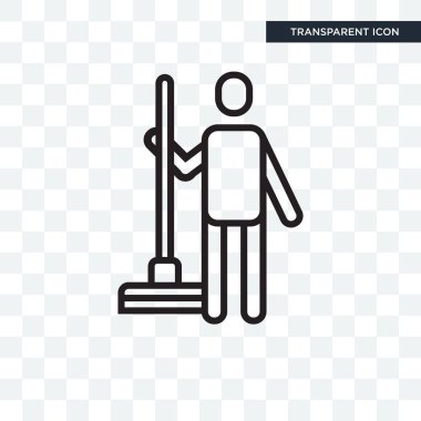 Saydam arka plan üzerinde temizleyici izole temiz vektör simgesi 