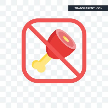 Saydam arka plan üzerinde oruç logosu d izole ödünç vektör simgesi