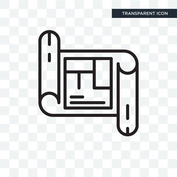 Het platform vector pictogram geïsoleerd op transparante achtergrond, Arc — Stockvector