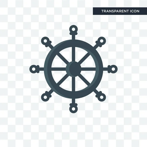 Icône vectorielle de roue isolée sur fond transparent, Logo de roue — Image vectorielle