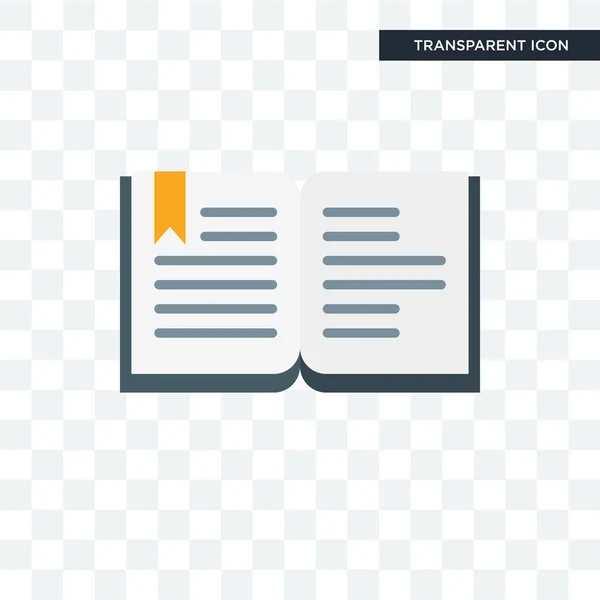 Open book vector icon isolated on transparent background, Ouvrir b — Image vectorielle