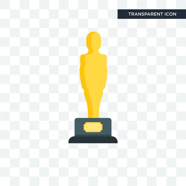 Oscar vector pictogram geïsoleerd op transparante achtergrond, Oscar logo — Stockvector