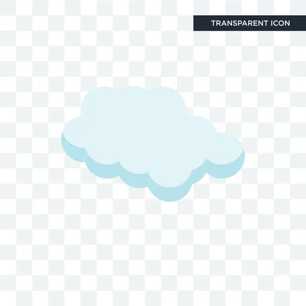 Cloude vector icono aislado sobre fondo transparente, Cloude lo — Archivo Imágenes Vectoriales