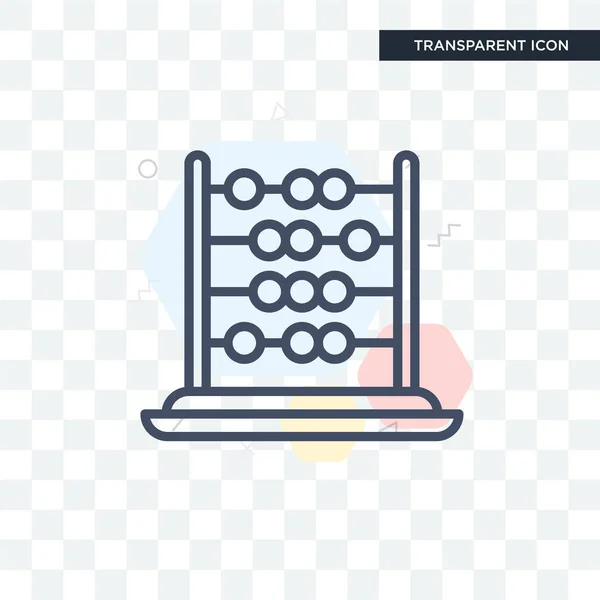 Abacus vector pictogram geïsoleerd op transparante achtergrond, Abacus lo — Stockvector