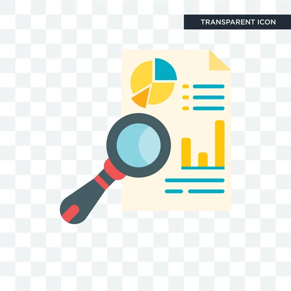 Analytics vector pictogram geïsoleerd op transparante achtergrond, analy — Stockvector