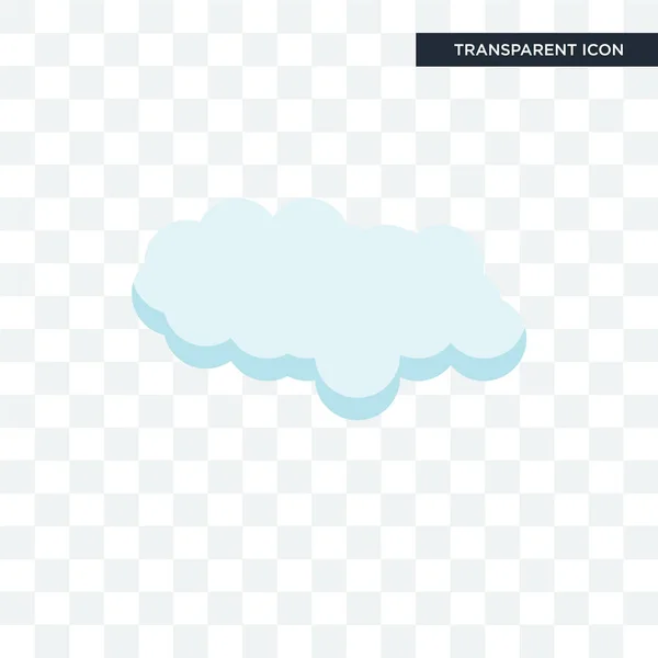 Cloude vector icono aislado sobre fondo transparente, Cloude lo — Archivo Imágenes Vectoriales