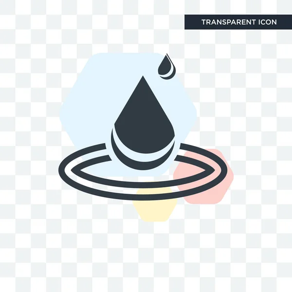 Woda wektor ikona na białym tle na przezroczystym tle, logo wody — Wektor stockowy