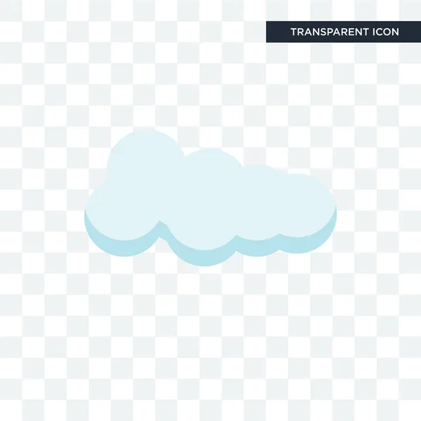 Cloude vector icono aislado sobre fondo transparente, Cloude lo — Vector de stock