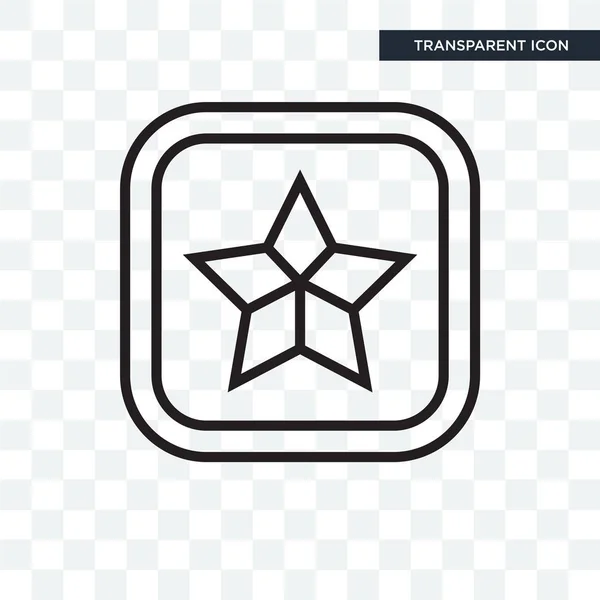 Значок вектора звезды изолирован на прозрачном фоне, логотип звезды d — стоковый вектор