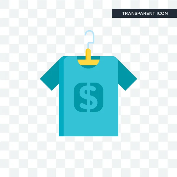 Camiseta vector icono aislado sobre fondo transparente, Camiseta lo — Archivo Imágenes Vectoriales