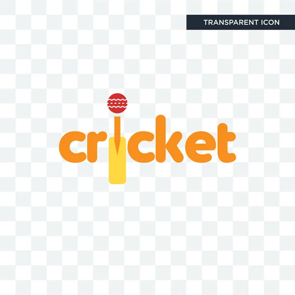 Cricket vektor ikonen isolerad på transparent bakgrund, Cricket — Stock vektor