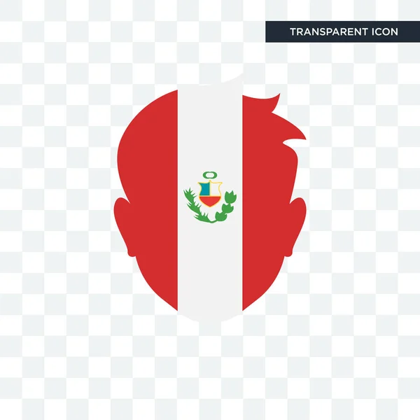 Περού εικονίδιο διάνυσμα απομονώνονται σε διαφανές φόντο, Περού λογότυπο d — Διανυσματικό Αρχείο