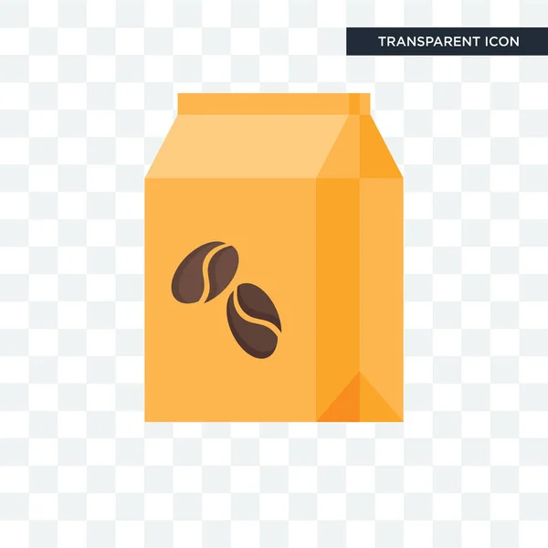 Kaffeetaschen-Vektorsymbol isoliert auf transparentem Hintergrund, Kaffee — Stockvektor