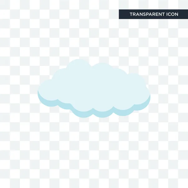 Εικονίδιο του φορέα Cloude απομονωμένη σε διαφανές φόντο, Cloude lo — Διανυσματικό Αρχείο