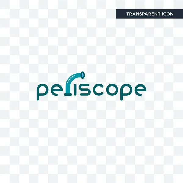 Periscope vektor ikonen isolerad på transparent bakgrund, perisc — Stock vektor