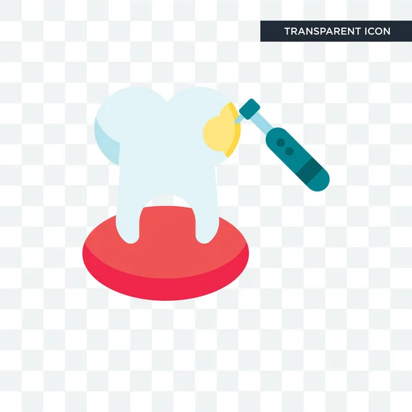 Icono vectorial dentista aislado sobre fondo transparente, Dentista — Vector de stock