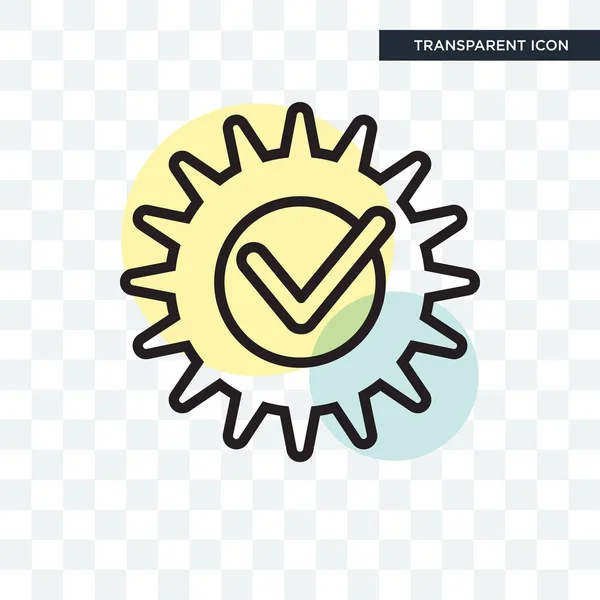 Vector kentekenpictogram geïsoleerd op transparante achtergrond, Badge logo — Stockvector