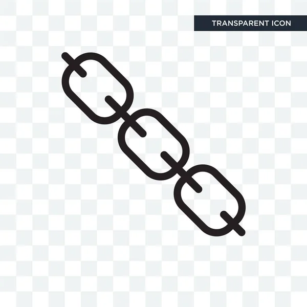 Saydam arka plan üzerinde zincirleri lo izole zincir vektör simgesi — Stok Vektör