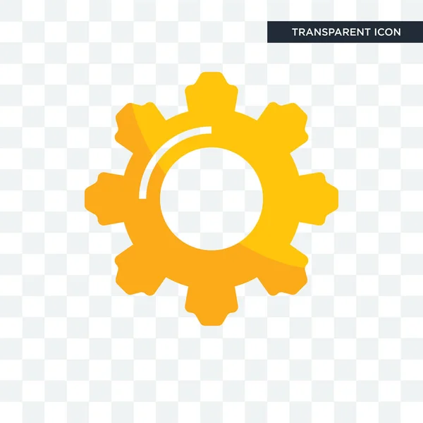 Icona vettoriale Cogwheel isolata su sfondo trasparente, Cogwhee — Vettoriale Stock