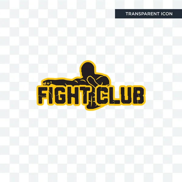 Fight club vektor ikonen isolerad på transparent bakgrund, kampen — Stock vektor