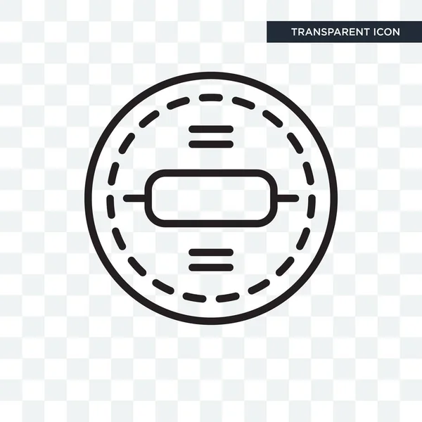 Vector kentekenpictogram geïsoleerd op transparante achtergrond, Badge logo — Stockvector