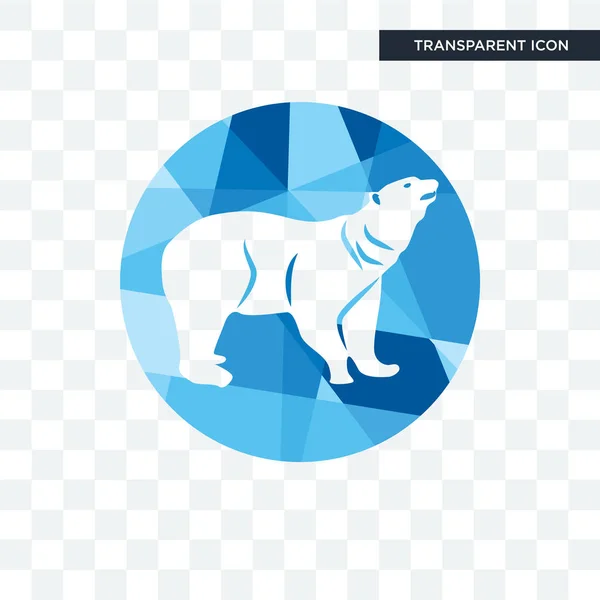 Polar vector pictogram geïsoleerd op transparante achtergrond, polar logo — Stockvector