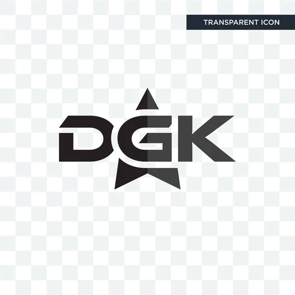 Dgk vector icon isolated on transparent background, dgk logo des — Stock Vector