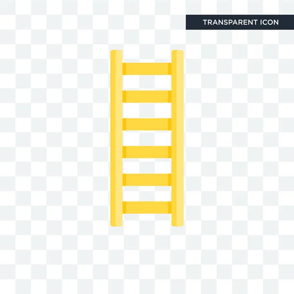 Ladder vector pictogram geïsoleerd op transparante achtergrond, Ladder lo — Stockvector
