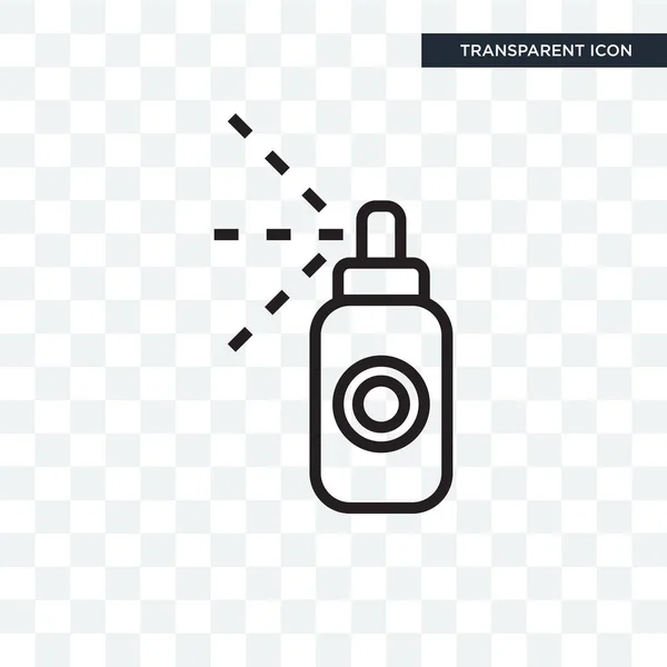 Spraying vector icon isolated on transparent background, Sprayin — Stock Vector